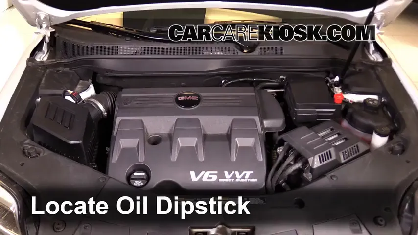 2016 GMC Terrain SLT 3.6L V6 FlexFuel Oil Check Oil Level